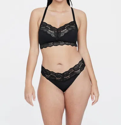 Skarlett Blue Goddess T-back Busty Bralette In Black