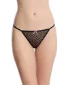 Skarlett Blue Heart Breaker G-string Thong In Black