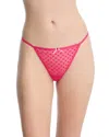 Skarlett Blue Heart Breaker G-string Thong In Pink