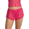 Skarlett Blue Heart Breaker Lace Shorts In Pink