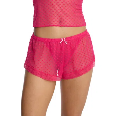Skarlett Blue Heart Breaker Sheer Shorts In Multi