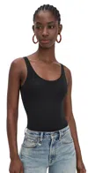 Skarlett Blue Insider Thong Bodysuit Black In Black