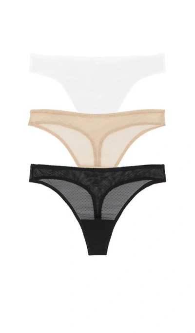 Skarlett Blue Jolie Lacy Thong 3-pack In Multi