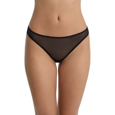 Skarlett Blue Jolie Sheer Lace Thong In Black