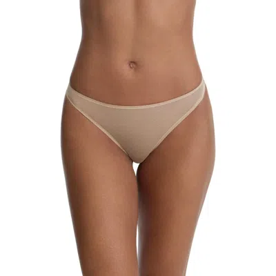 Skarlett Blue Jolie Sheer Lace Thong In Neutral