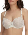 Skarlett Blue Lacy Underwire Full Coverage Bra In White