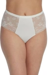 Skarlett Blue Lacy High Rise Brief In Multi