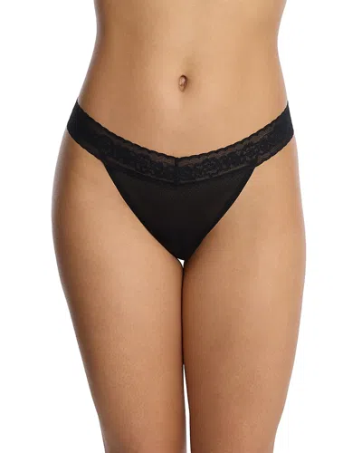 Skarlett Blue Lust Lace Thong In Black