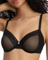 Skarlett Blue Lust Lace Underwire Balconette Bra In Black