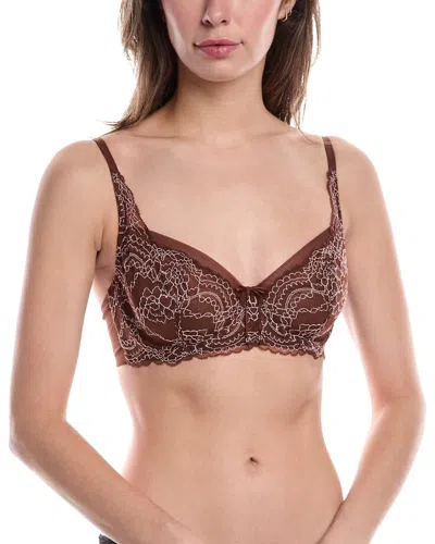 Skarlett Blue Minx Balconette Bra In Brown