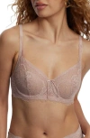 Skarlett Blue Minx Lace Balconette Bra In Neutral