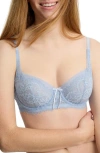 Skarlett Blue Minx Lace Balconette Bra In Blue