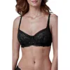 Skarlett Blue Minx Lace Balconette Bra In Black