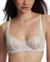 Skarlett Blue Minx Unlined Balconette In White/ Nylon