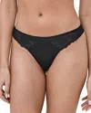Skarlett Blue Women's Minx No-show Comfortable Lace Thong In Black