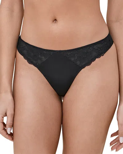 Skarlett Blue Women's Minx No-show Comfortable Lace Thong In Black