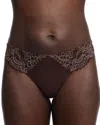 Skarlett Blue Minx Thong In Rich Chocolate/ Pink