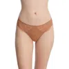 Skarlett Blue Minx Lace Front Thong In Gleam