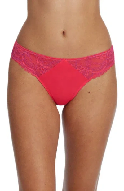 Skarlett Blue Minx Thong In Passion Fruit/rose Violet