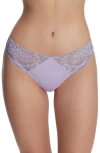 Skarlett Blue Minx Thong In Purple/matcha