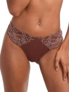 Skarlett Blue Minx Thong In Rich Chocolate,pink