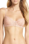 Skarlett Blue Minx Underwire Balconette Bra In Cashmere/blush