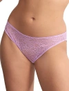 Skarlett Blue Paradise High Cut Lace Bikini In Sweet Plum