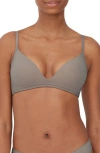 Skarlett Blue Prestige Wireless Push-up Bra In Gray