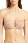Skarlett Blue Rouse Full Coverage Strapless Bra In Ginger/ivr