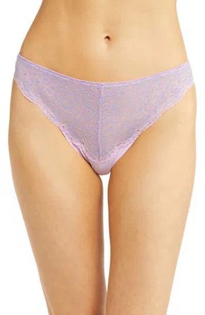 Skarlett Blue Rouse Lace Thong In Purple