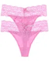 Skarlett Blue Set Of 2 Goddess Thong In Pink