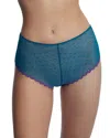 Skarlett Blue Siren Dotted Lace Hipster In Celestial/vivid Purple