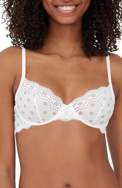 SKARLETT BLUE SKARLETT BLUE SMITTEN UNDERWIRE EYELET LACE DEMI BRA