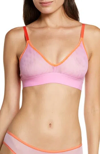 Skarlett Blue Spellbound Mesh Bralette In Pink