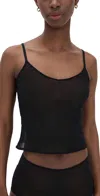 Skarlett Blue Spellbound Mesh Cami Black In Black