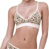 Skarlett Blue Spellbound Sheer Plunge Wireless Bralette In Leo Leopard