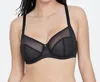 Skarlett Blue Spellbound Sheer Side Support Bra In Black