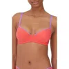 Skarlett Blue Spellbound Spacer Underwire Convertible Bra In Coral/lilc
