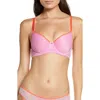 Skarlett Blue Spellbound Spacer Underwire Convertible Bra In Pink/ Coral