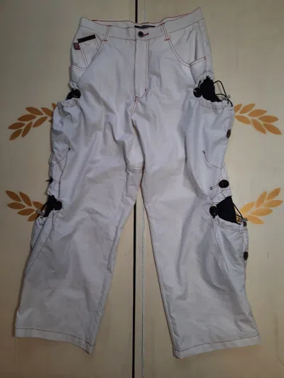 Pre-owned Skategang X Vintage Macgear Masters Of Architectural Clothing Pants 90's In White