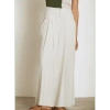 SKATIE - WASHED LINEN PALAZZO TROUSERS