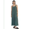 SKATIE LONG DRESS WITH CONTRAST STRAPS IN BRUNSWICK