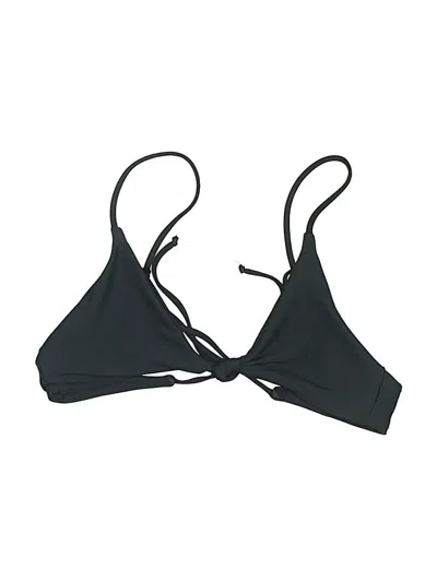 Pre-owned Skatie Swimsuit Top Black Solid Pattern Swimwear