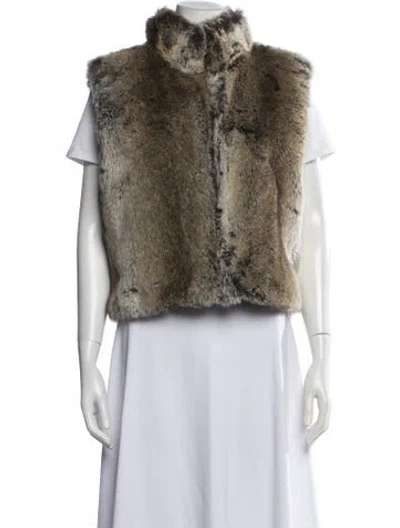 Pre-owned Skea Animal Print Vest In Neutrals