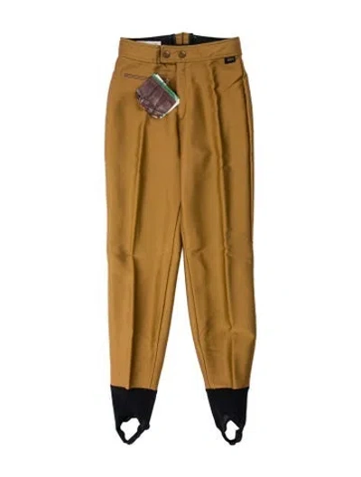 Pre-owned Skea Colorblock Pattern Skinny Leg Pants In Brown