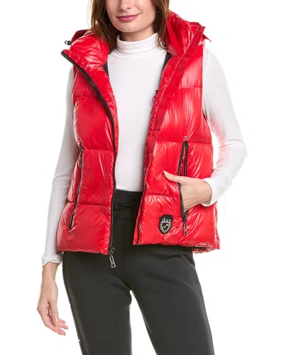Skea Mary Ultra Puffy Vest In Red
