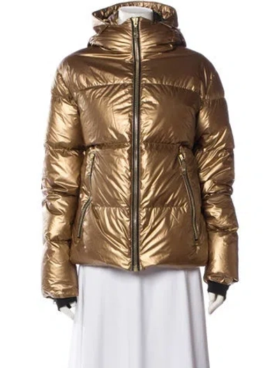 Pre-owned Skea Nylon Down Jacket W/ Tags In Brown