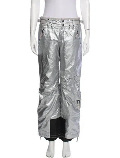 Pre-owned Skea Nylon Wide Leg Pants In Silver