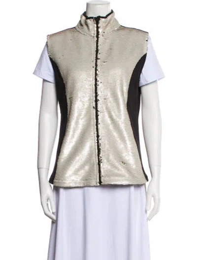 Pre-owned Skea Patterned Vest In Neutral