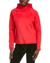 Skea Shine Funnel Neck Top In Red